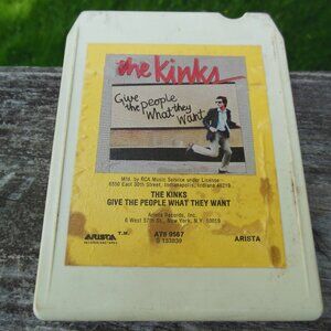 8 track tape The Kinks band Give the People What They Want dated 1981 11 songs